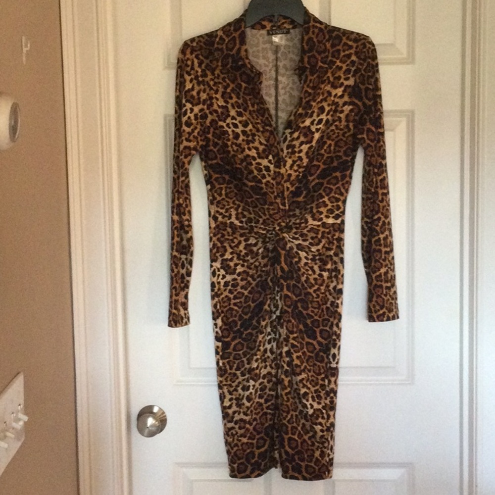 Venus Button-down Slinky Dress